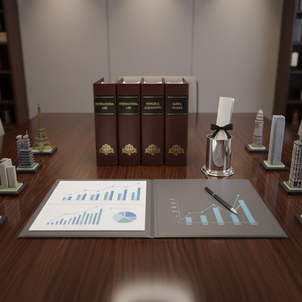 A table with various papers, pens, and books on it.